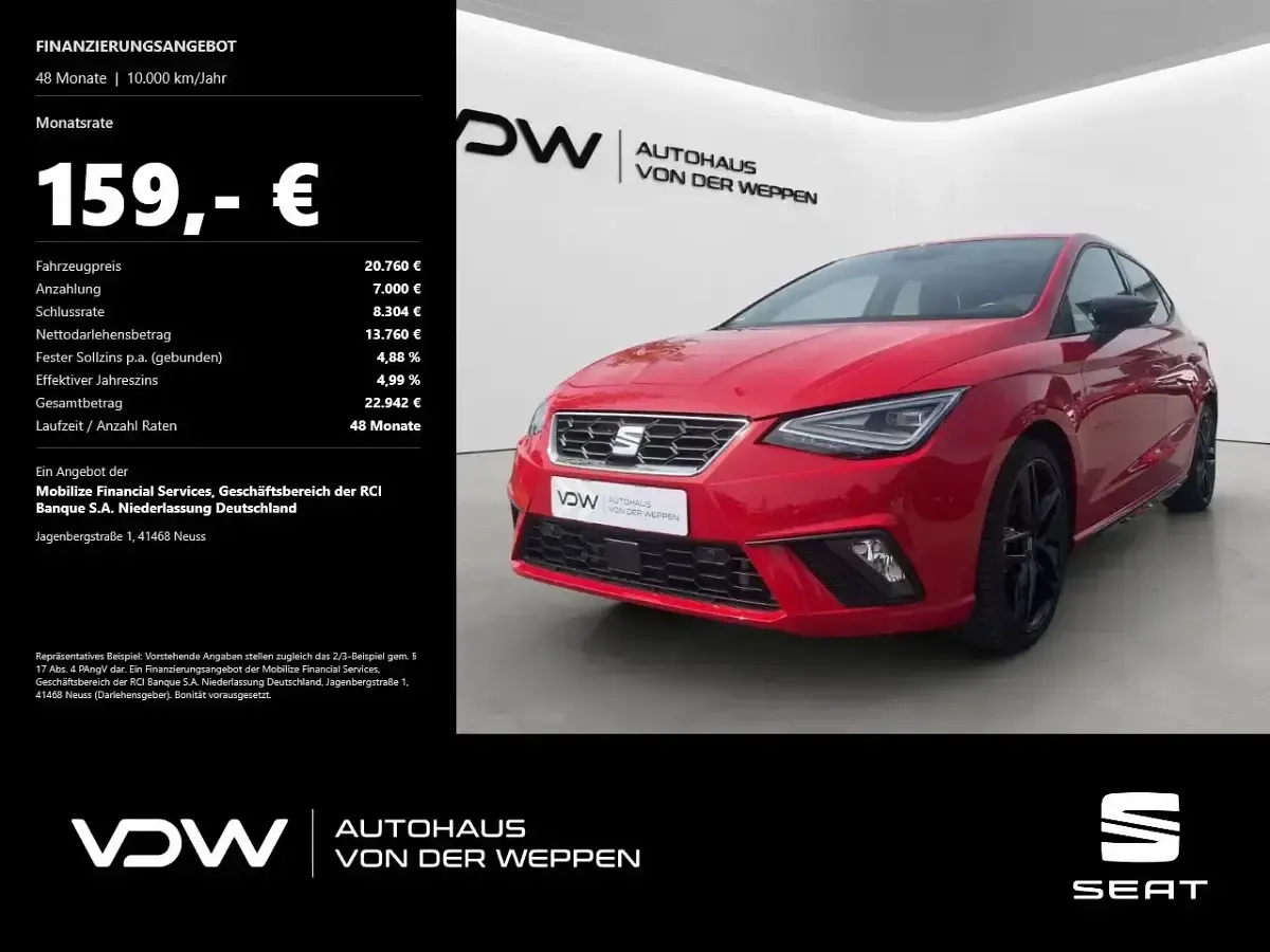 Gebraucht Seat Ibiza Black Edition 150 PS (110 kW) 2023 Kleinwagen