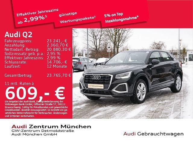 Brillantschwarz Gebraucht 2022 Audi Q2 Advanced SUV | 23.241 € (Teuer) - Bild 1/1