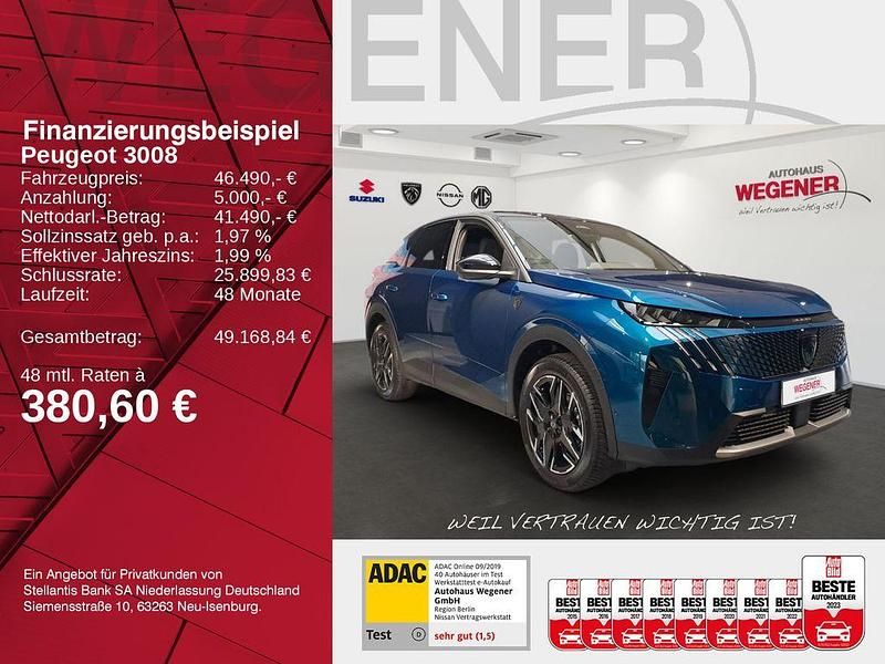 Neu Peugeot 3008 GT 145 PS (106 kW) 2025 Blau SUV
