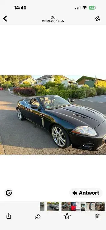 Gebraucht Jaguar XKR 416 PS (305 kW) 2007 Schwarz Cabrio