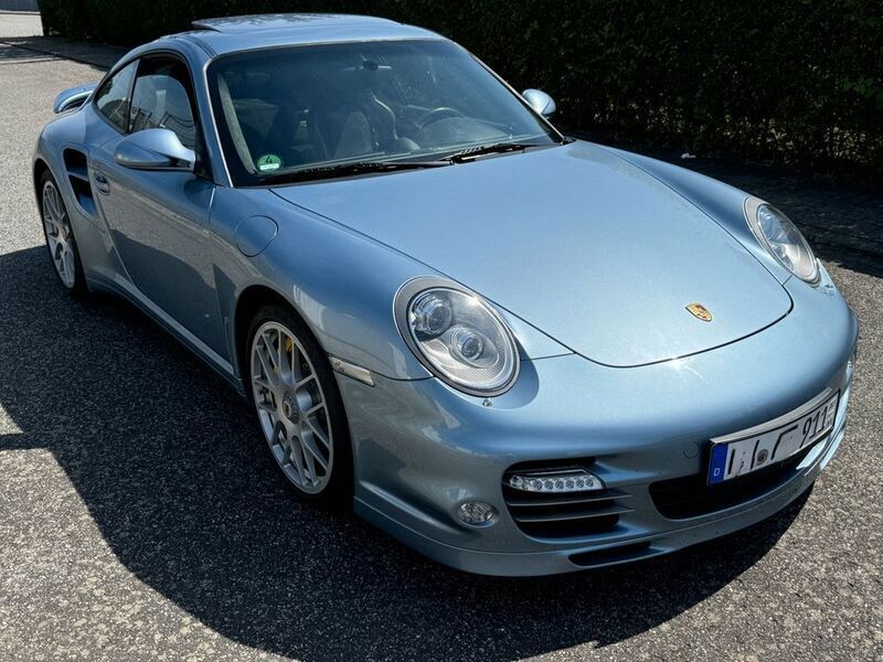 Eisblaumetallic Gebraucht 2011 Porsche 911 Turbo S Coupé | 134.900 € - Bild 1/4
