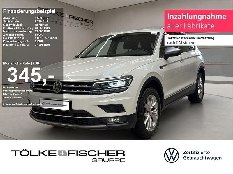 Purewhite uni Gebraucht 2020 VW Tiguan Allspace Highline SUV | 27.994 € (Guter Preis) - Bild 1/4