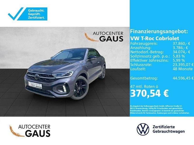 Blau Neu 2025 VW T-Roc Cabriolet R-line Cabrio | 37.860 € (Superpreis) - Bild 1/4