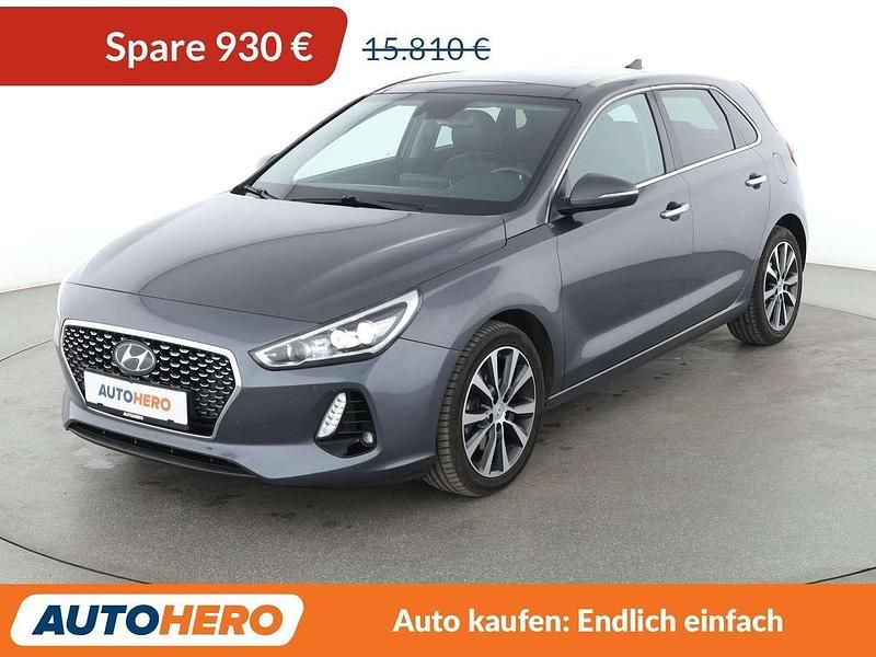 Micron/pepper grey Gebraucht 2017 Hyundai i30 Premium Limousine | 14.880 € (Etwas zu teuer) - Bild 1/3