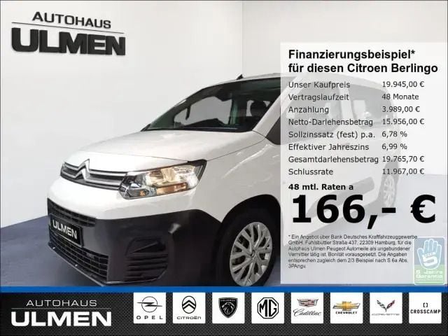 Weiss Gebraucht 2023 Citroën e-Berlingo Live Van / Kleinbus | 19.945 € (Superpreis) - Bild 1/3