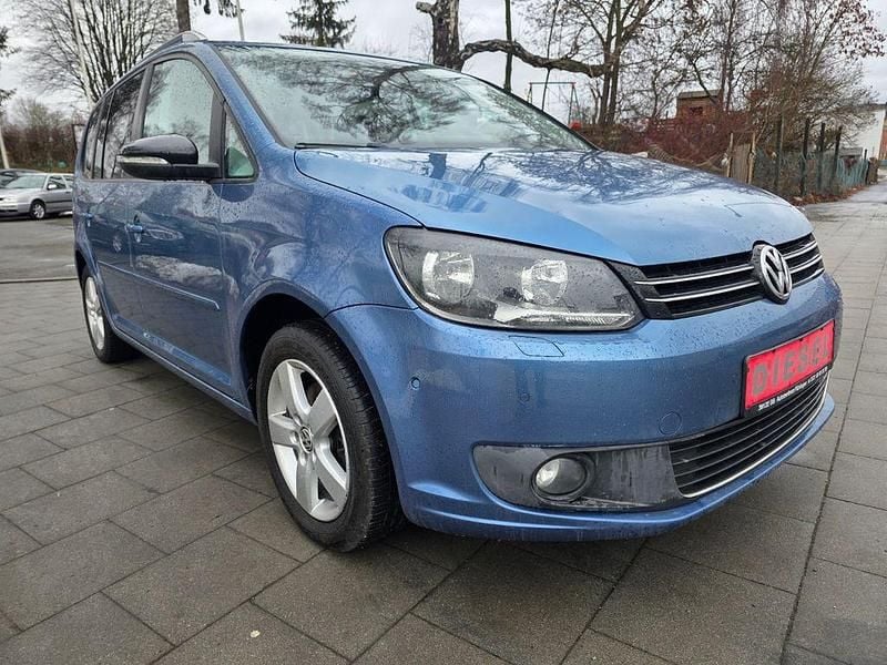 Gebraucht VW Touran Style 105 PS (77 kW) 2012 Blau Van / Kleinbus