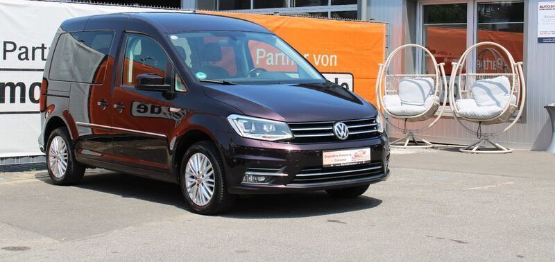 Black berry metallic Gebraucht 2015 VW Caddy Van / Kleinbus | 12.950 € (Superpreis) - Bild 1/3