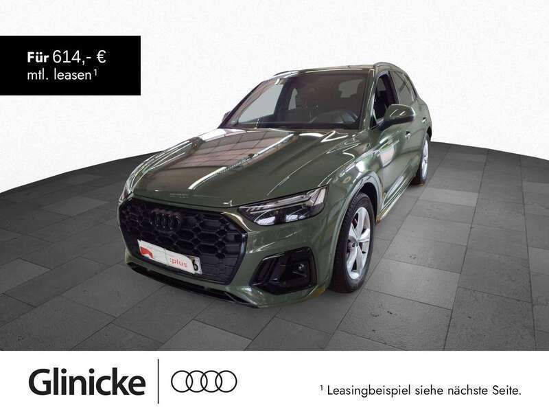 Distriktgrün metallic Gebraucht 2024 Audi Q5 S-Line SUV | 59.990 € - Bild 1/3