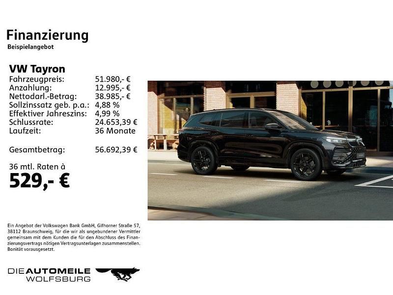 Gebraucht VW Tayron Style 150 PS (110 kW) 2025 Grenadillschwarz metallic SUV