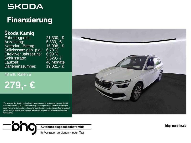 Weiß Gebraucht 2022 Skoda Kamiq Tour SUV | 21.330 € (Fairer Preis) - Bild 1/3