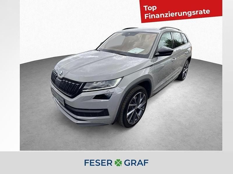 Stahlgrau Gebraucht 2020 Skoda Kodiaq SportLine SUV | 30.960 € (Fairer Preis) - Bild 1/4