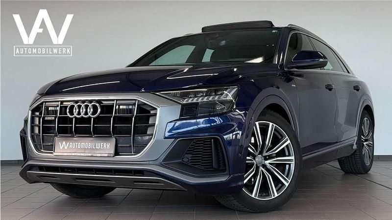 Blau navarrablau metallic Gebraucht 2020 Audi Q8 S-Line SUV | 58.980 € (Fairer Preis) - Bild 1/4