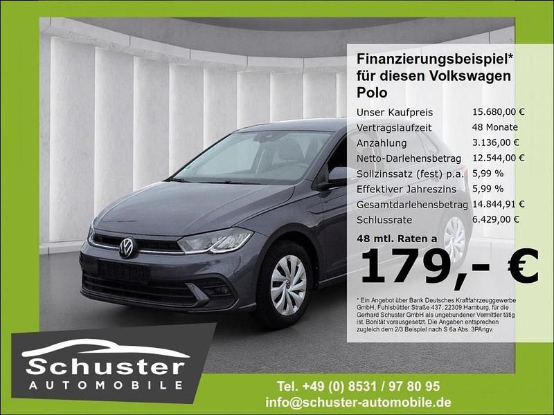 Grau Gebraucht 2022 VW Polo Kleinwagen | 15.680 € (Fairer Preis) - Bild 1/4