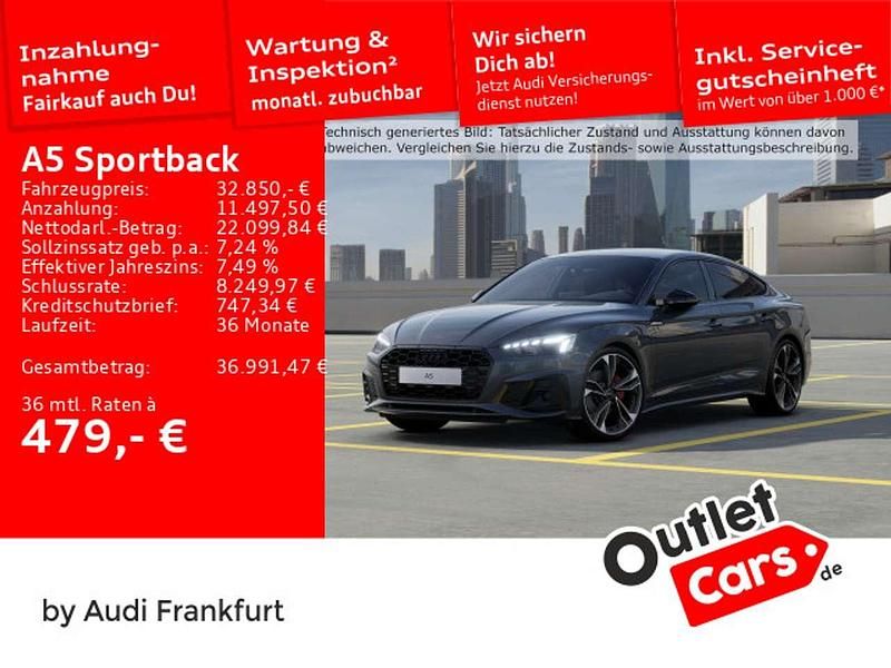 Daytonagrau perleffekt Gebraucht 2022 Audi A5 S-Line Limousine | 32.850 € (Guter Preis) - Bild 1/2