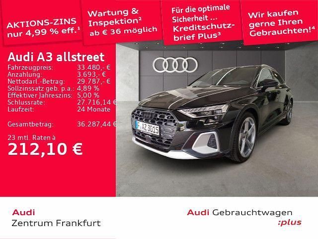 Schwarz Gebraucht 2025 Audi A3 Sport Limousine | 33.480 € (Guter Preis) - Bild 1/4