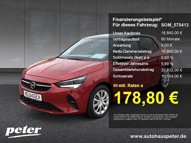 Rot Gebraucht 2023 Opel Corsa Edition Limousine | 16.840 € (Guter Preis) - Bild 1/4