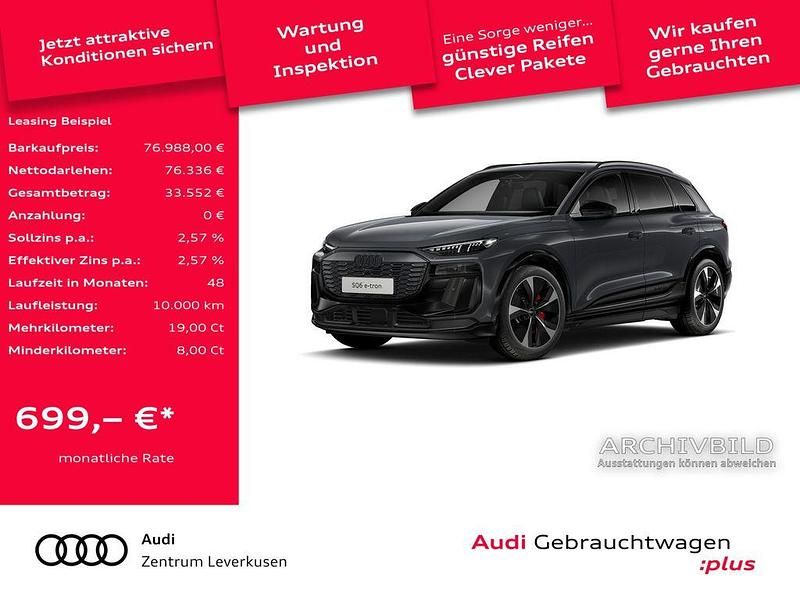 Grau Gebraucht 2024 Audi SQ6 e-tron Sport SUV | 76.988 € (Guter Preis) - Bild 1/4