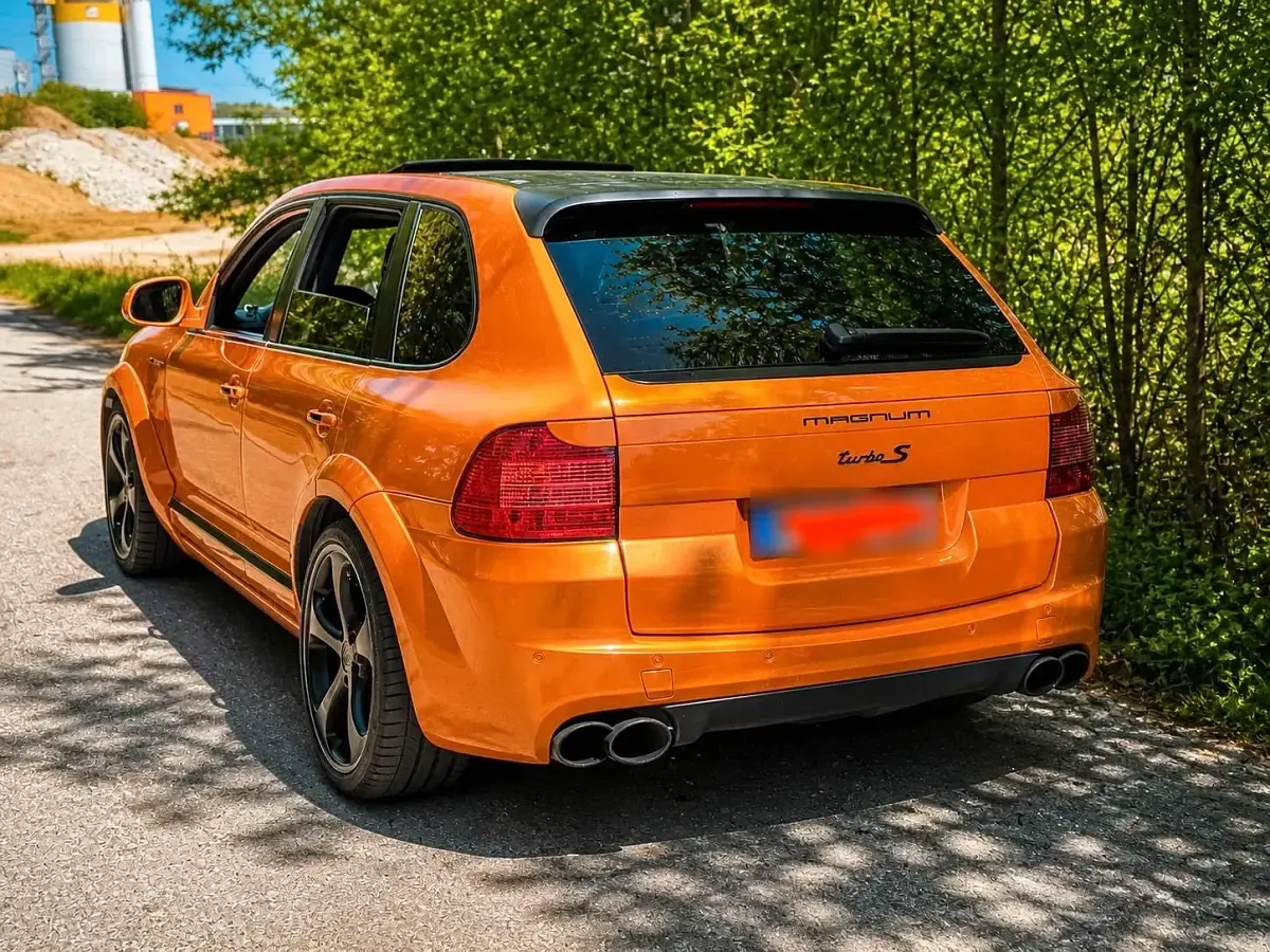 Gebraucht Porsche Cayenne Turbo 500 PS (367 kW) 2004 Orange SUV