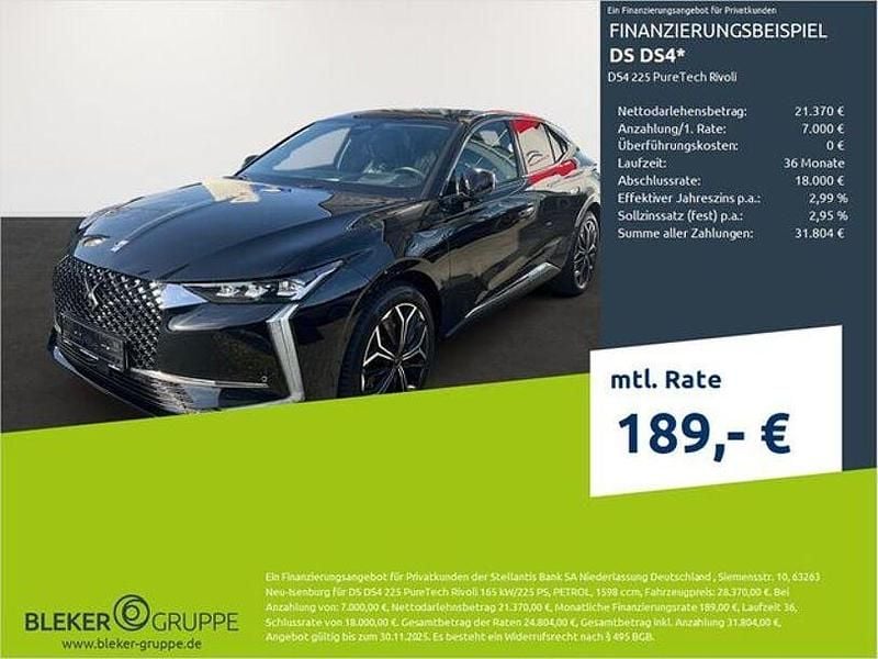 Perlaneraschwarz Gebraucht 2022 DS Automobiles DS4 Rivoli Limousine | 28.370 € (Fairer Preis) - Bild 1/3