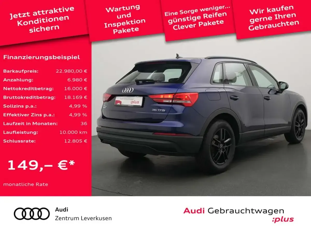 Brugt Audi Q3 150 HK (110 kW) 2021 Blå SUV