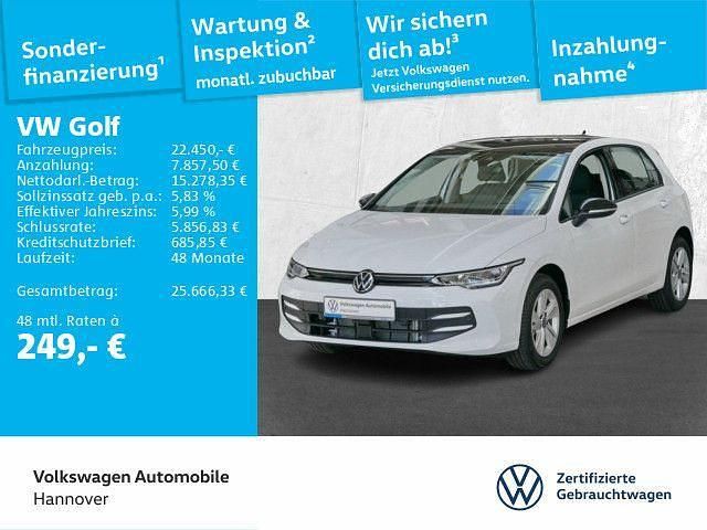 Weiß Gebraucht 2025 VW Golf VIII Life Limousine | 22.450 € (Guter Preis) - Bild 1/4