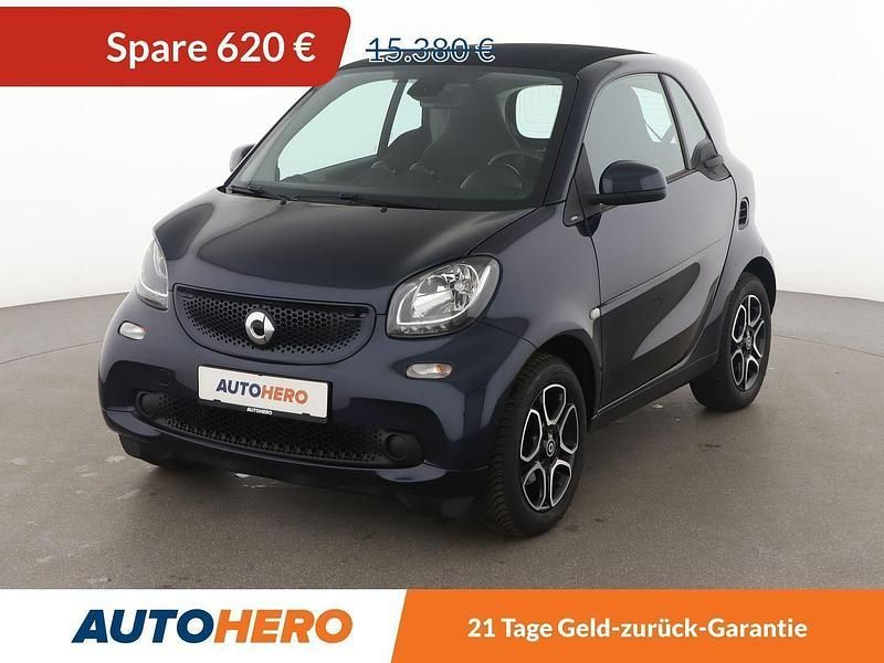Blau Gebraucht 2017 Smart ForTwo Coupé Prime Kleinwagen | 14.760 € (Fairer Preis) - Bild 1/3
