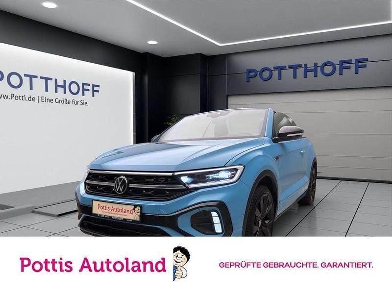 Blau Gebraucht 2022 VW T-Roc Cabriolet R-line Cabrio | 27.922 € (Guter Preis) - Bild 1/4