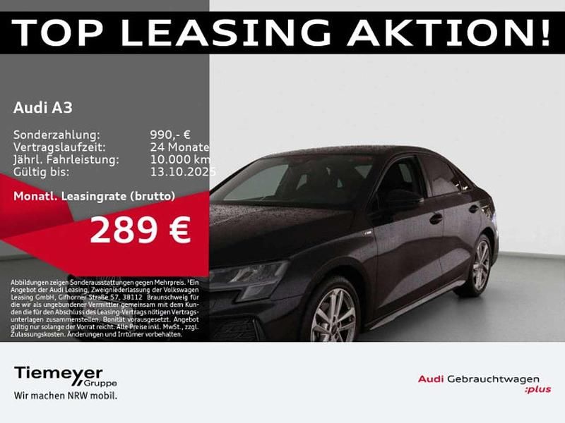 Schwarz Gebraucht 2025 Audi A3 S-Line Limousine | 34.440 € (Guter Preis) - Bild 1/4