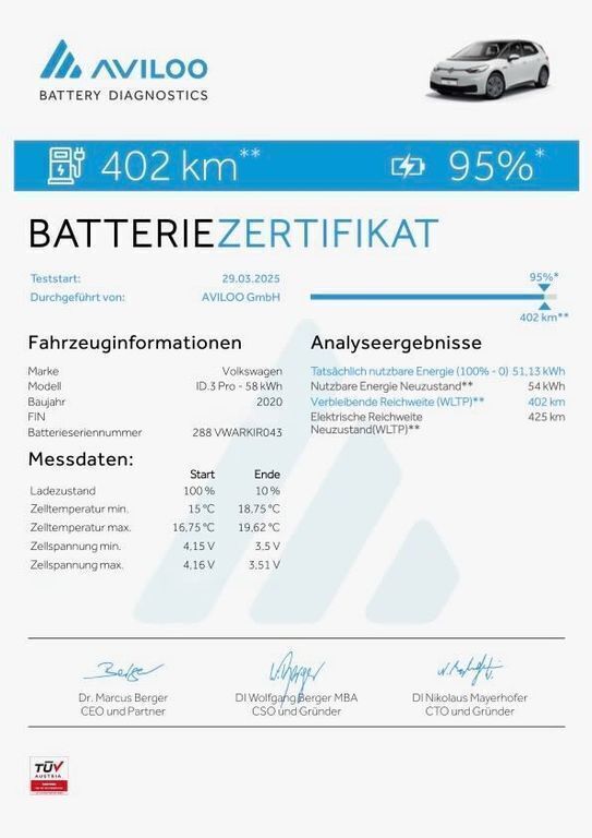 Silber Gebraucht 2021 VW ID.3 Kleinwagen | 20.950 € (Superpreis) - Bild 1/4