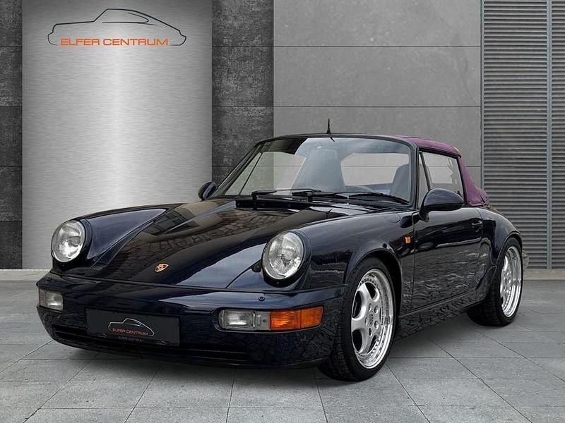 Blau Gebraucht 1993 Porsche 911 Carrera Cabriolet Cabrio | 89.964 € - Bild 1/4