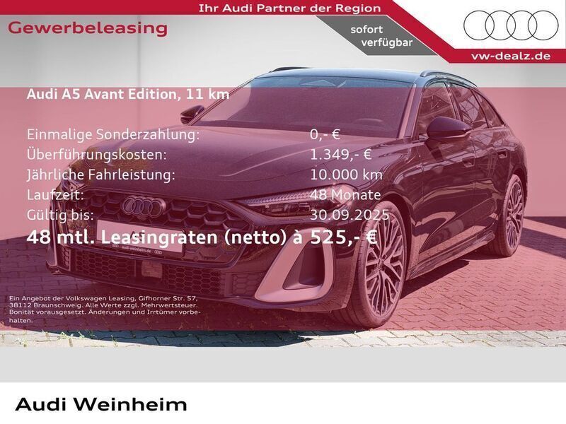 Schwarz Neu 2025 Audi A5 Edition .1 Coupé | 57.930 € - Bild 1/2