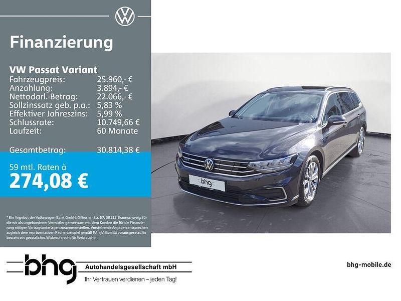 Mangangrau metallic Gebraucht 2022 VW Passat GTE Kombi | 25.960 € (Guter Preis) - Bild 1/4