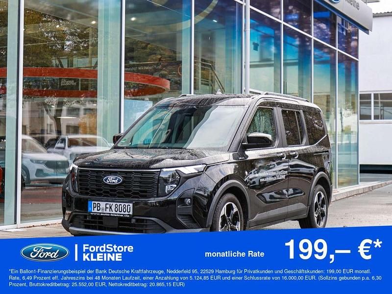 Schwarz Gebraucht 2025 Ford Tourneo Courier Active Van / Kleinbus | 25.990 € (Fairer Preis) - Bild 1/4