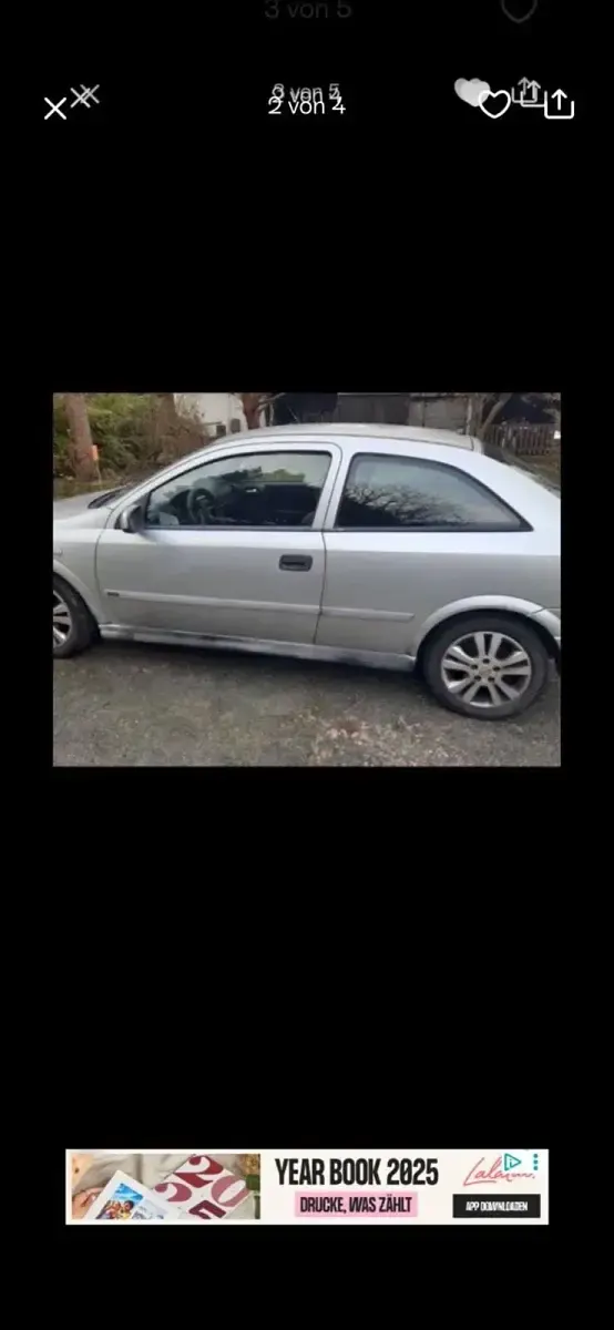 Usata Opel Astra 131 CV (96 kW) 2001 Argento Coupé