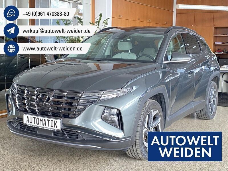 Amazon grey / met Gebraucht 2022 Hyundai Tucson Prime SUV | 35.950 € (Teuer) - Bild 1/4
