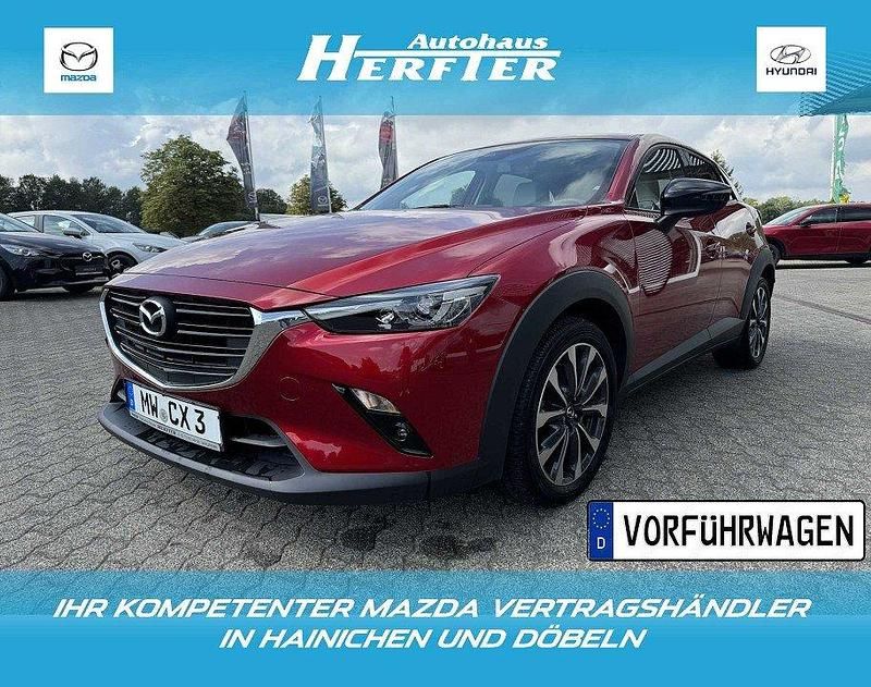 Rot Gebraucht 2021 Mazda CX-3 Homura-Line SUV | 22.780 € (Etwas zu teuer) - Bild 1/4