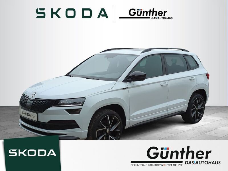 Moonweiß perleffekt Gebraucht 2021 Skoda Karoq SportLine SUV | 28.600 € (Etwas zu teuer) - Bild 1/4