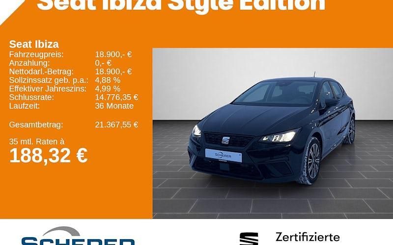 Gebraucht Seat Ibiza Style 115 PS (84 kW) 2024 Schwarz Limousine