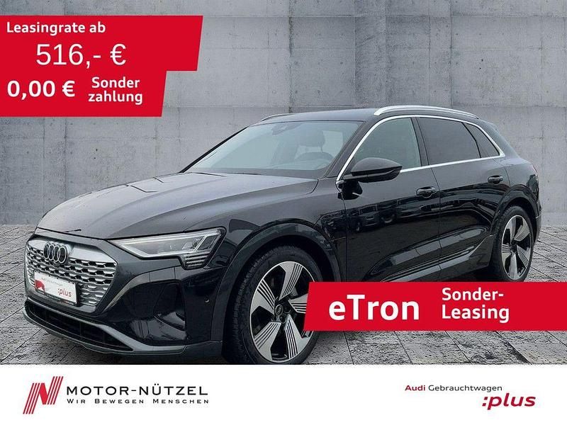 Mythosschwarz metallic Gebraucht 2023 Audi Q8 e-tron Advanced SUV | 63.950 € (Fairer Preis) - Bild 1/4