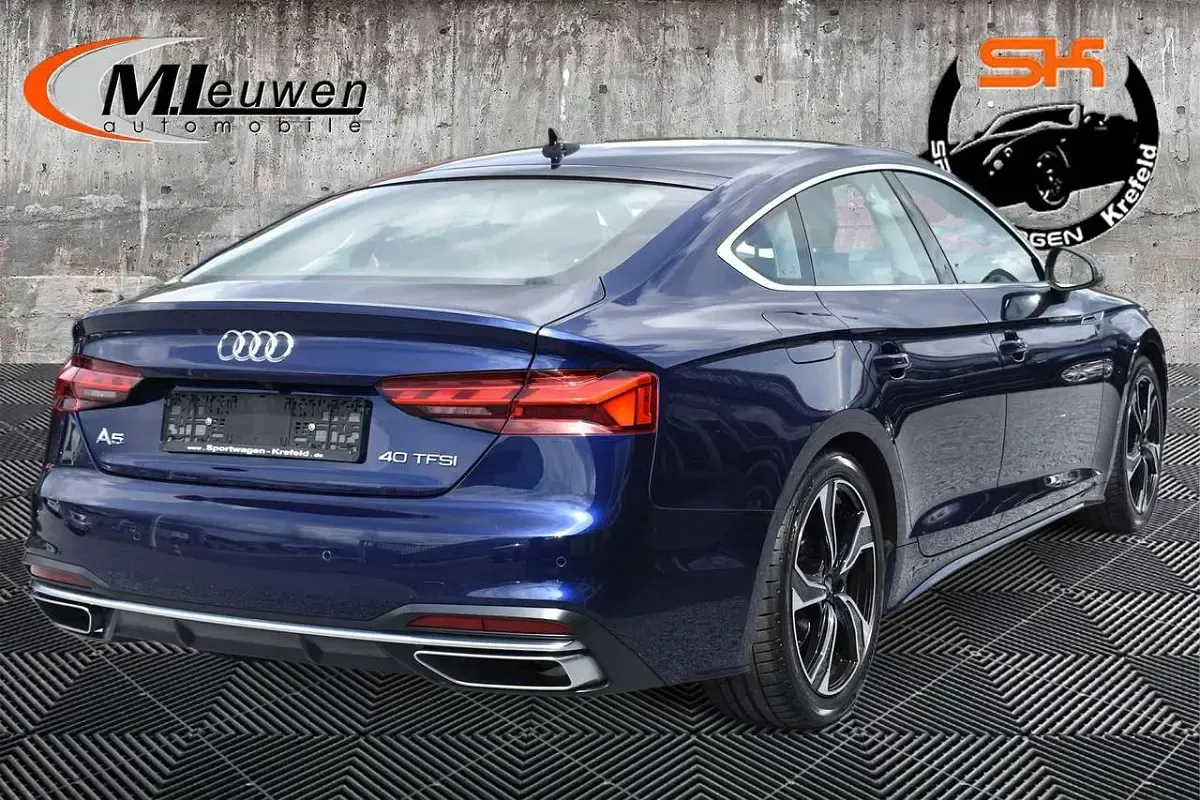Usata Audi A5 Advanced Plus 204 CV (150 kW) 2022 Blu Coupé
