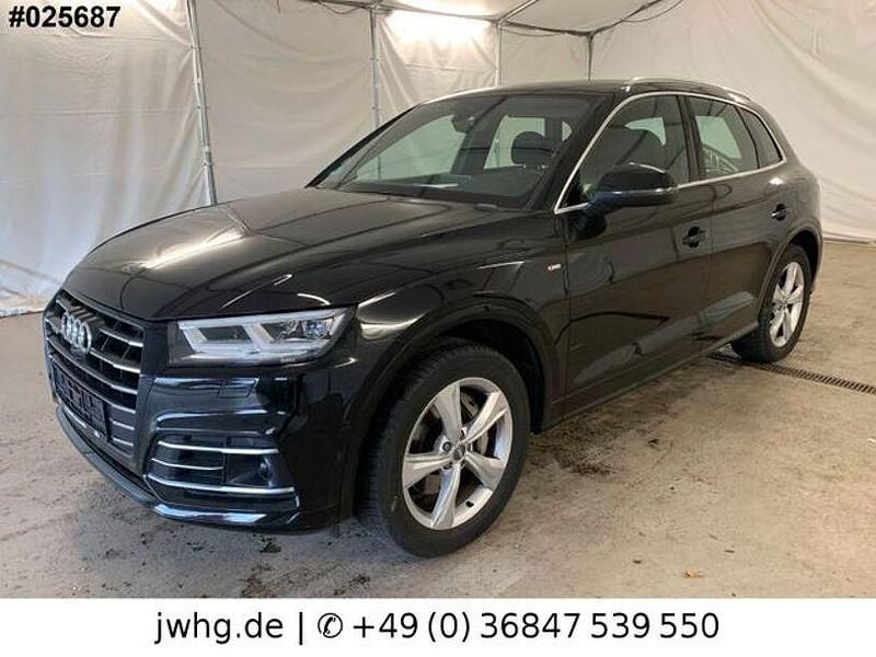 Mythosschwarz (metallic) Gebraucht 2020 Audi Q5 S-Line SUV | 29.750 € (Superpreis) - Bild 1/4