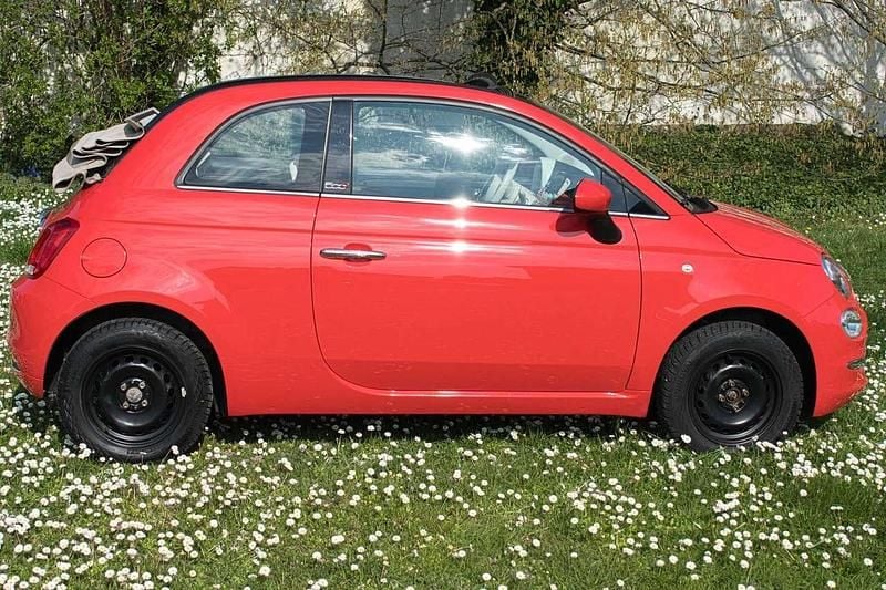 Second-hand Fiat 500C 69 CP (50 kW) 2018 Roșu Cabrio
