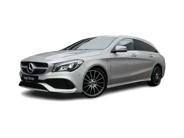 Polarsilber metalliclack Gebraucht 2018 Mercedes CLA220 Shooting Brake AMG line Kombi | 25.450 € (Fairer Preis) - Bild 1/4