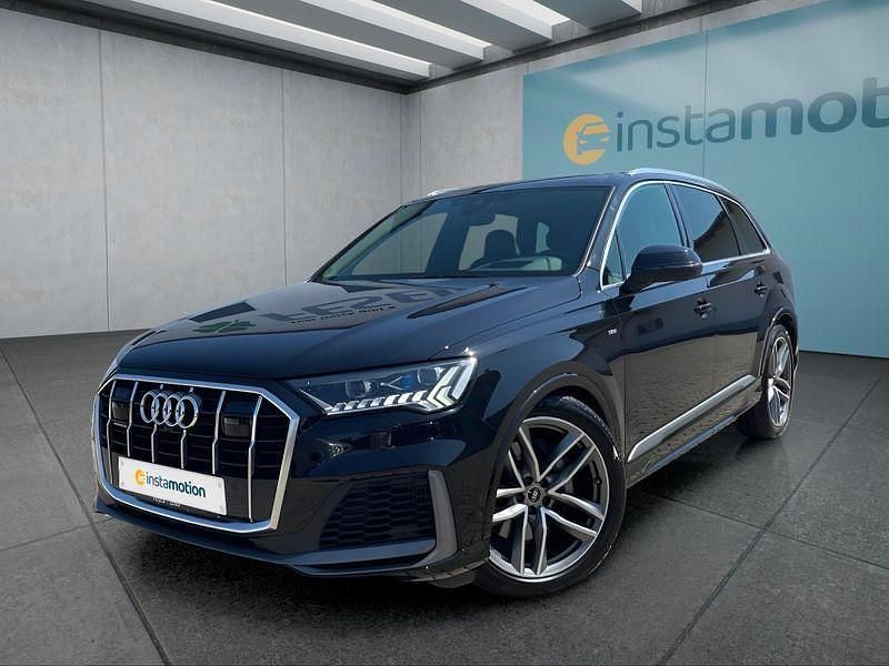 Schwarz Gebraucht 2022 Audi Q7 S-Line SUV | 59.199 € - Bild 1/1