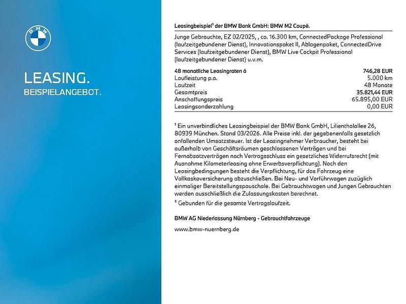 Gebraucht BMW M2 Performance 480 PS (353 kW) 2025 Blau Coupé