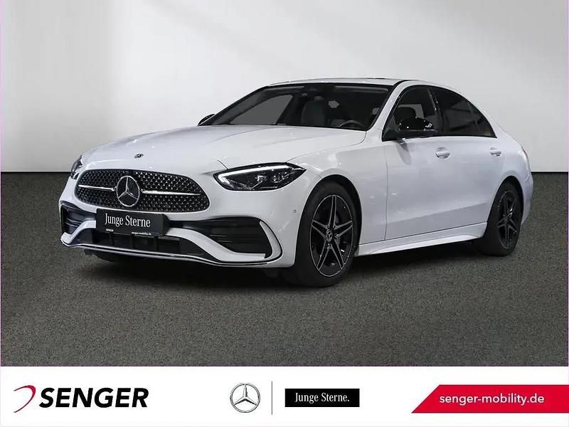 Unilack polarweiß Gebraucht 2024 Mercedes C200 AMG Limousine | 41.440 € (Teuer) - Bild 1/1