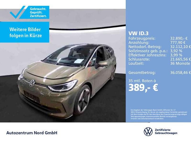 Gebraucht VW ID.3 Pro 150 kW (204 PS) 2023 Dark olivine green metallic sc Kleinwagen