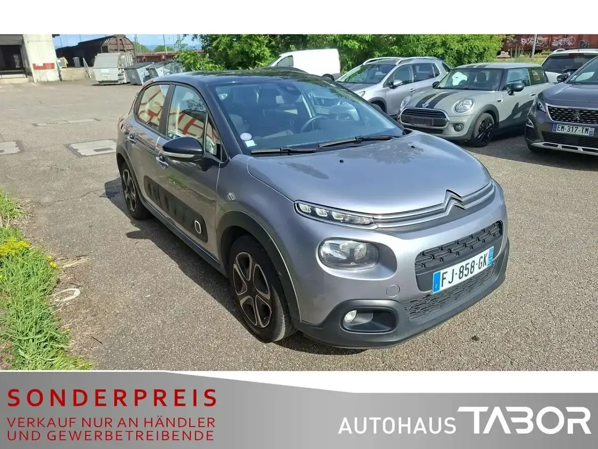 Gebraucht Citroën C3 Shine 83 PS (61 kW) 2019 Lack grau artense/metallic kla Kleinwagen