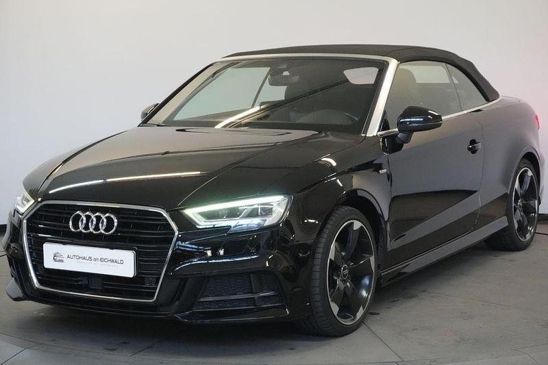 Schwarz Gebraucht 2017 Audi A3 Cabriolet S-Line Cabrio | 17.690 € (Fairer Preis) - Bild 1/4