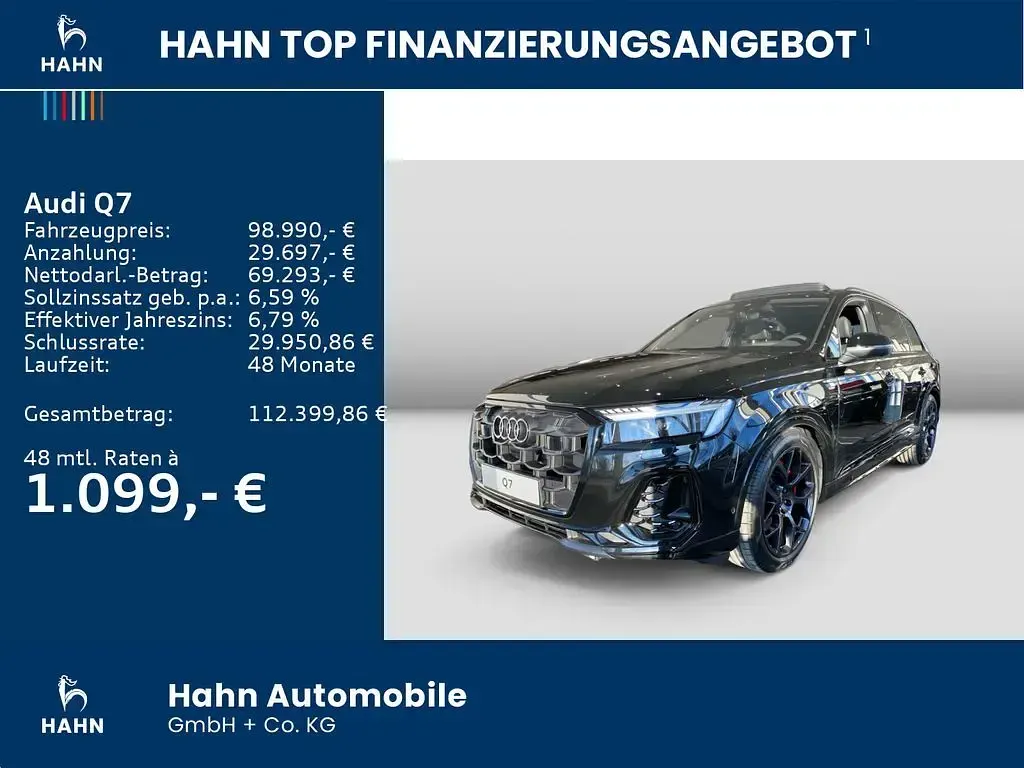 Neu Audi Q7 S-Line 286 PS (210 kW) 2026 Schwarz SUV
